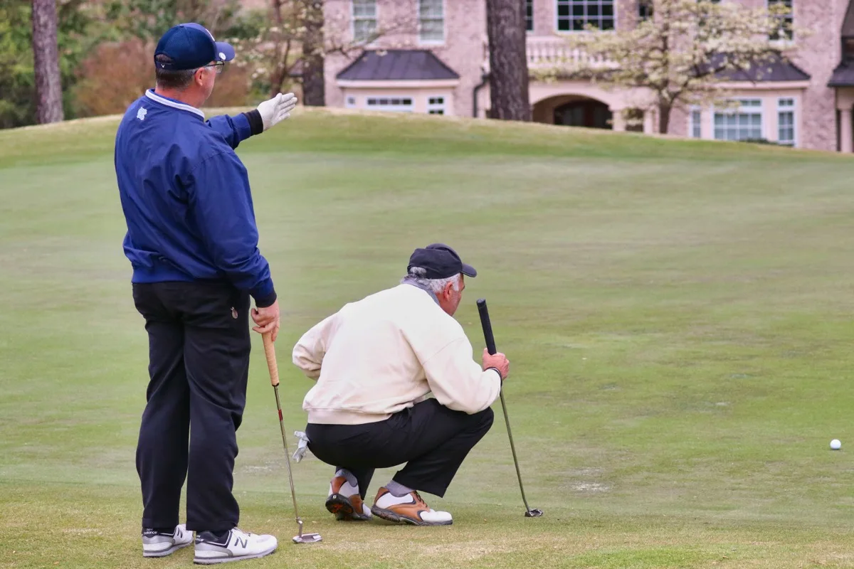Business owner on the golf course